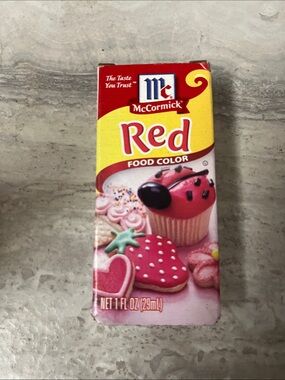 McCormick Red Food Color - Vibrant Red Liquid Dye